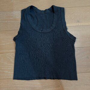 John Galt Ribbed Tank Top (Gray) - Size XS
